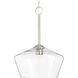 Morbelle 1 Light 14 inch Polished Nickel Indoor Pendant Ceiling Light